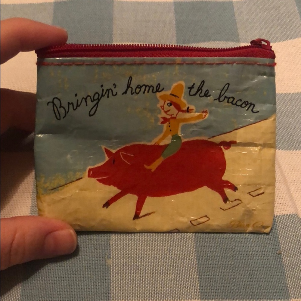 “Bringing home the bacon” coin purse
